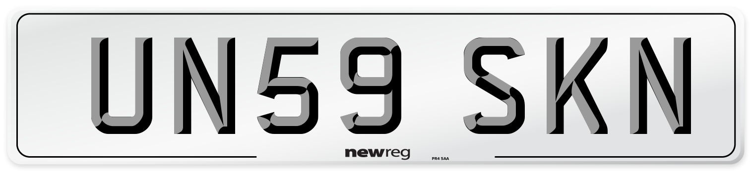 UN59 SKN Number Plate from New Reg